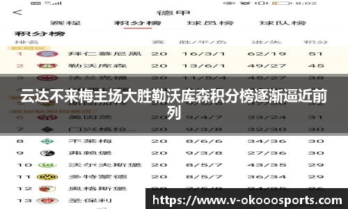 云达不来梅主场大胜勒沃库森积分榜逐渐逼近前列