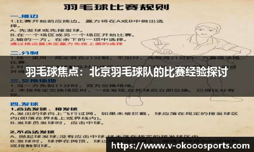 羽毛球焦点：北京羽毛球队的比赛经验探讨
